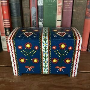 VINTAGE Painted Wood Box